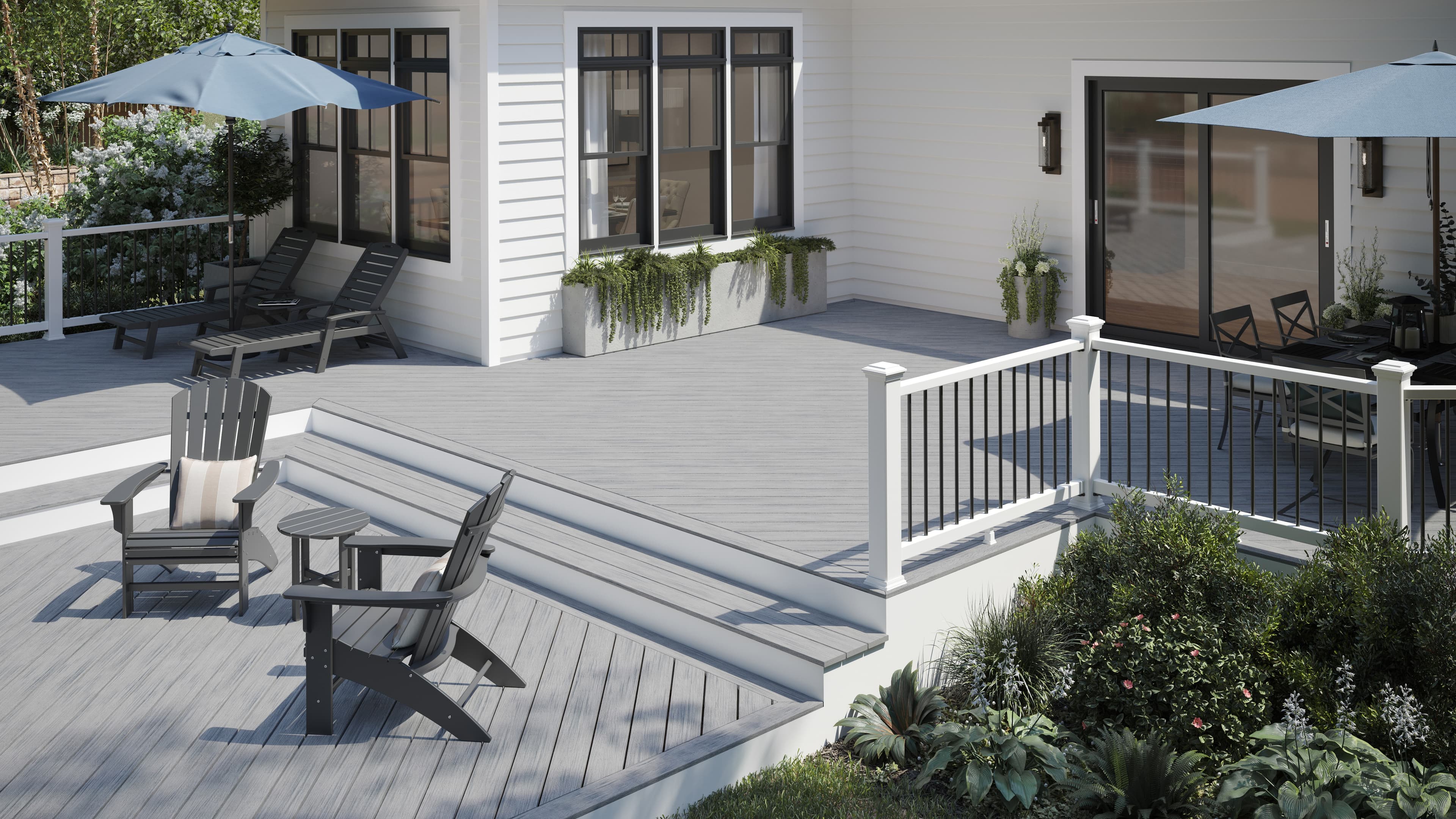 Trex Enhance Naturals multi-level decking
