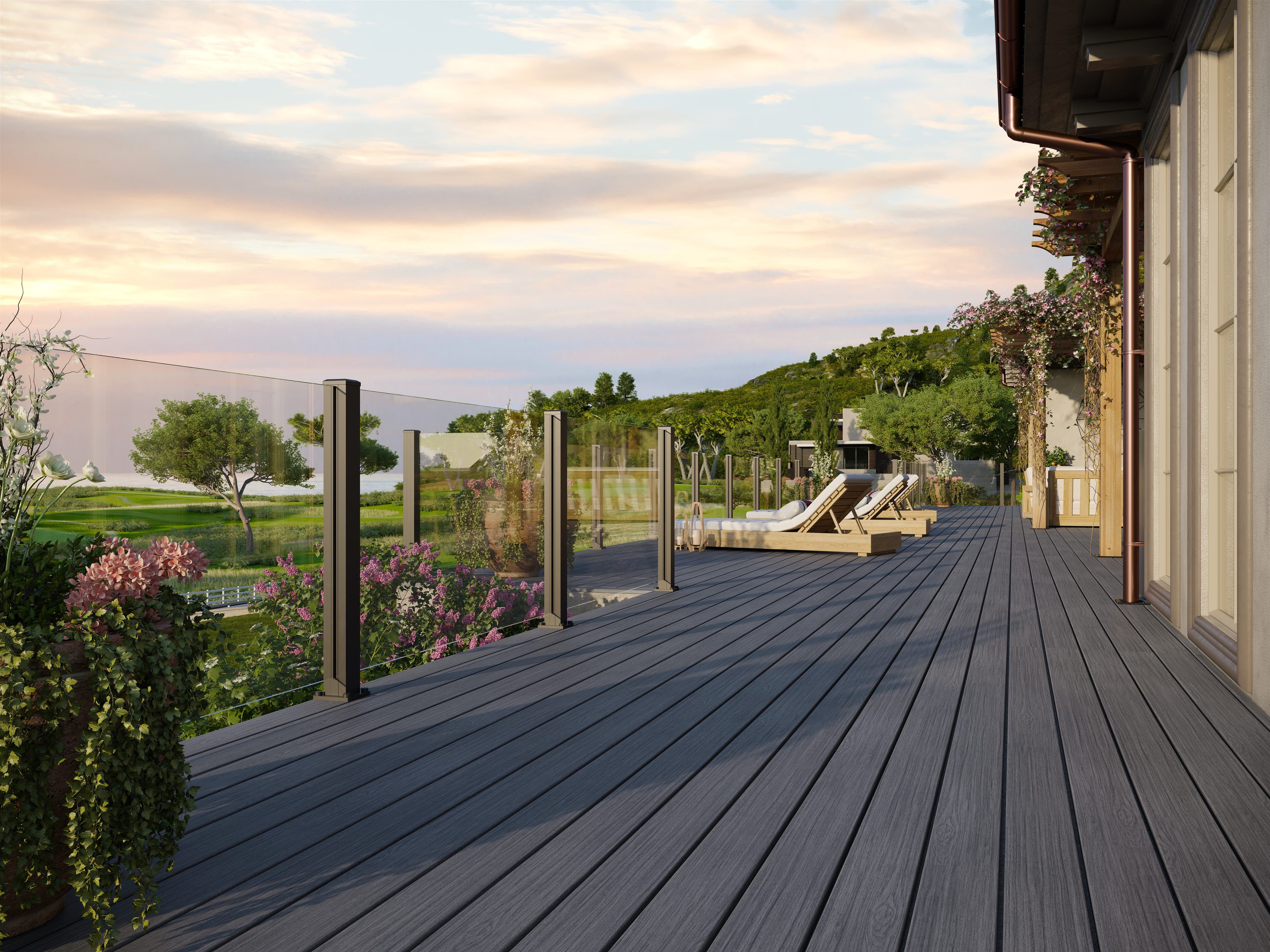 Trex Signature Whidbey decking horizontal view